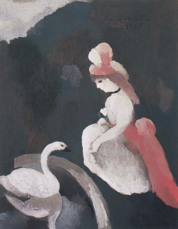 Marie Laurencin Younger castellan with white swan